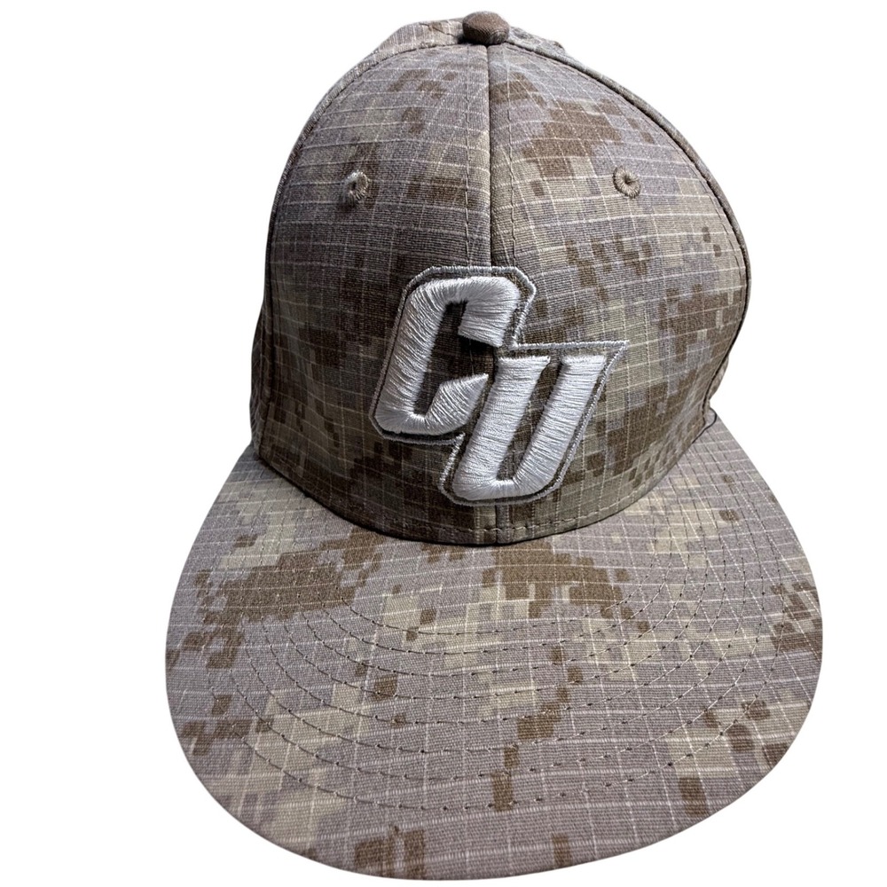 Under Armour CU Buffalos Desert Camo Fitted Hat Cap Size XLarge